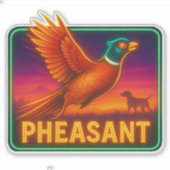 Sticker Neon Pheasant (Devant)