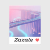 Sticker Neon Skybridge Dreamscape (Feuille)