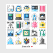 Sticker nerd STM Science Assorti Pack (Feuille)