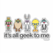 Sticker Nerds LOONEY TUNES™ - Tous Geeks pour moi (Devant)