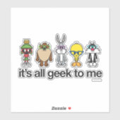 Sticker Nerds LOONEY TUNES™ - Tous Geeks pour moi (Feuille)