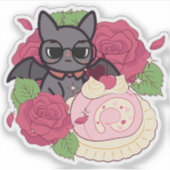 Sticker Nerdy Bat et Rose Swiss Roll (Devant)