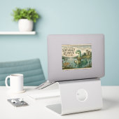 Sticker Nessie Cryptide Confortable Élusive Socialement Lo (Ordinateur portable sur le bureau)