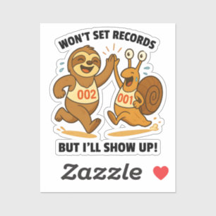 Sticker N'établira pas de records – Équipe de course de pa