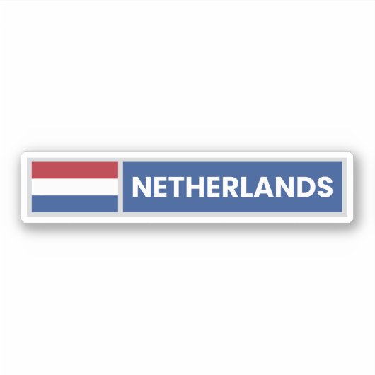 Sticker Netherlands National Flag (Devant)