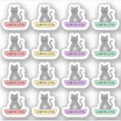 Sticker Nettoyer Boîte à litière Rappel pour animaux de co (Devant)