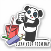 Sticker Nettoyer votre journée de chambre (Recto)
