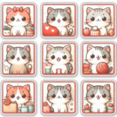 Sticker Neuf Émotions Feline (Devant)