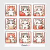 Sticker Neuf Émotions Feline (Feuille)