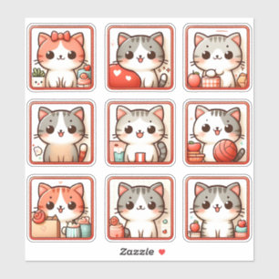 Sticker Neuf Émotions Feline