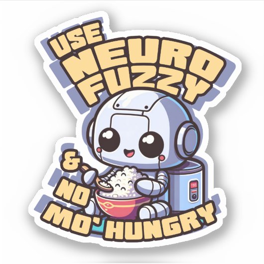 Sticker neuro logique floue riz cooker AI réseau neuronal (Devant)