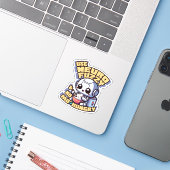 Sticker neuro logique floue riz cooker AI réseau neuronal (Ordinateur portable avec iPhone)