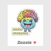 Sticker Neurodivergent | Faire face à la sensibilisation à (Feuille)