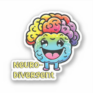 Sticker Neurodivergent Faire face à la sensibilisation à