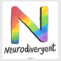 Neurodivergent (Rainbow Cravate-Dye N)