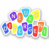 Sticker Neurodivergent | Sensibilisation à la neurodiversi (Recto)