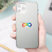 Sticker Neurodiversité Autisme Acceptation Arc-en-ciel (Téléphone)