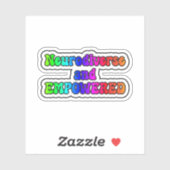Sticker Neurodiversité et EMPOWEREED Rainbow Neurodiversit (Feuille)