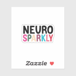 Sticker Neurosparkly Kiss-Cut, Neurodivergent Autisme TDAH