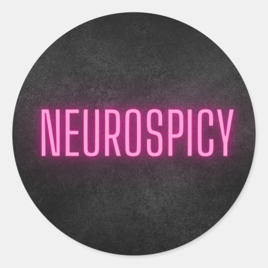 Sticker Neurospicy Neon (Devant)