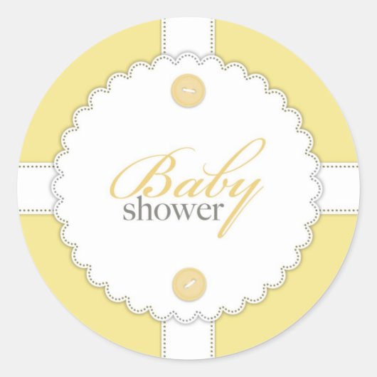 Sticker Neutral baby shower Dantel (Devant)