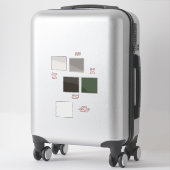 Sticker neutre et couleur de la Terre (Sur valise)