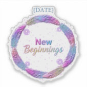 Sticker New Beginnings / Nuevos Comienzos 2027 (Devant)