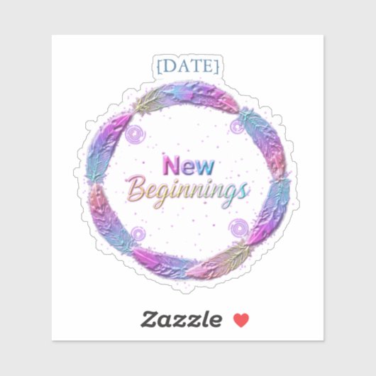 Sticker New Beginnings / Nuevos Comienzos 2027 (Feuille)