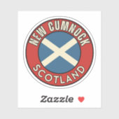 Sticker New Cumnock, Écosse (Feuille)