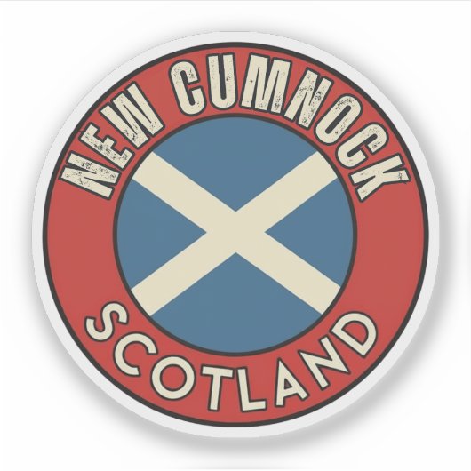 Sticker New Cumnock, Écosse (Devant)