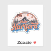 Sticker New Hartford, Connecticut (Feuille)