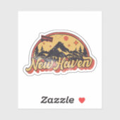 Sticker New Haven, Connecticut (Feuille)