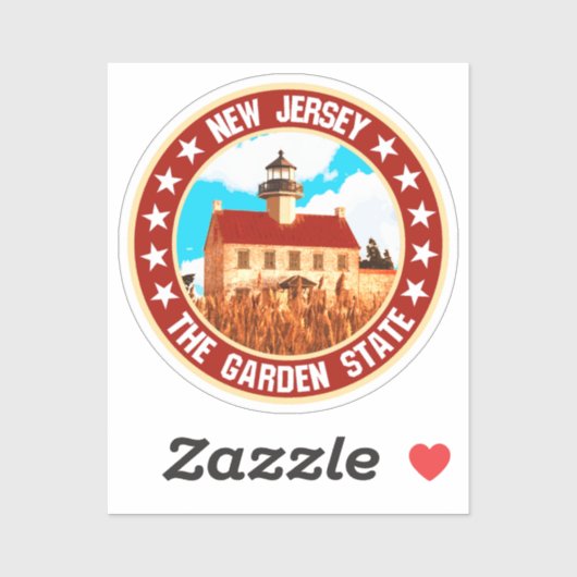 Sticker New Jersey (Feuille)