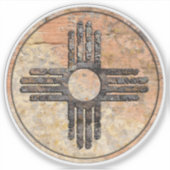 Sticker New Mexico Zia - Talking Canyons, Nouveau-Mexique (Devant)
