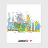 Sticker New York (Feuille)