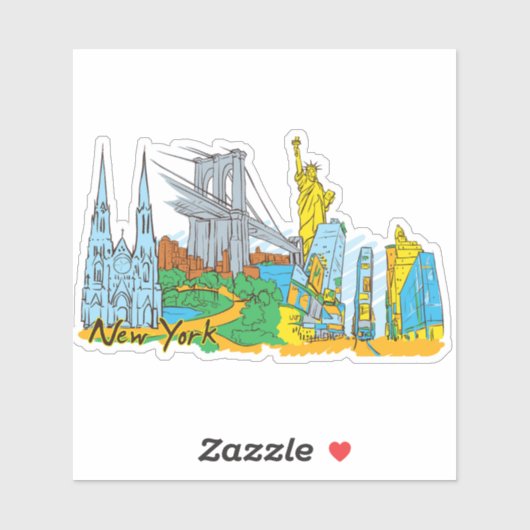 Sticker New York (Feuille)