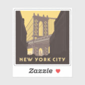 Sticker New York | Brooklyn Bridge (Feuille)