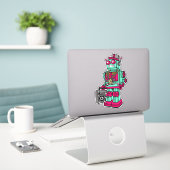 STICKER NEW YORK CITY BOOM BOX ROBOT (Ordinateur portable sur le bureau)