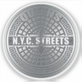 Sticker New York City Streets Queens (Devant)