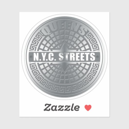 Sticker New York City Streets Queens (Feuille)