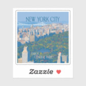 Sticker New York | Profitez de Central Park (Feuille)