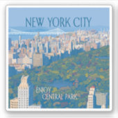 Sticker New York | Profitez de Central Park (Devant)