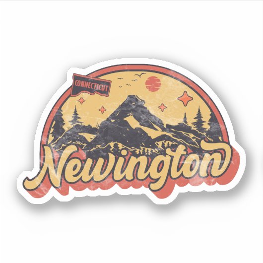 Sticker Newington, Connecticut (Devant)