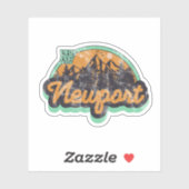 Sticker Newport, Arkansas (Feuille)