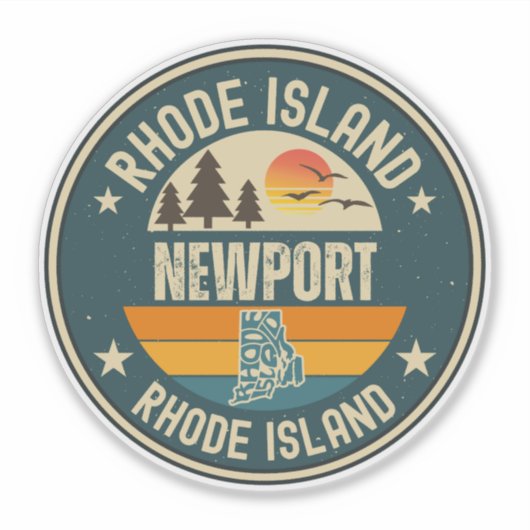 Sticker Newport, Rhode Island (Devant)