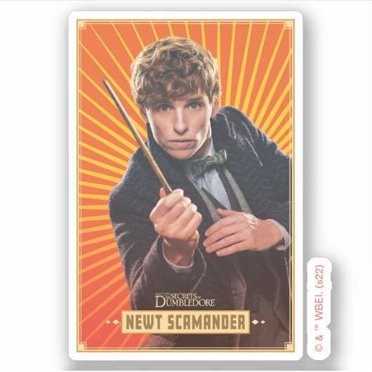 Sticker Newt Scamander Character Graphic (Devant)