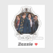 Sticker NEWT SCAMANDER™ et entreprise Art Nouveau Frame (Feuille)