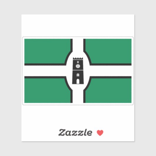 Sticker Newton Abbot flag (Feuille)