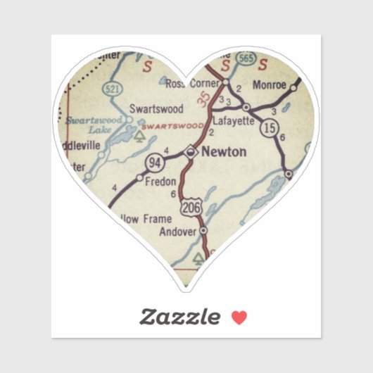 Sticker Newton New Jersey (Feuille)