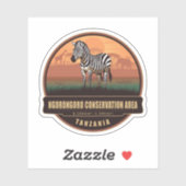 Sticker Ngorongoro Conservation Area, Tanzania (Feuille)